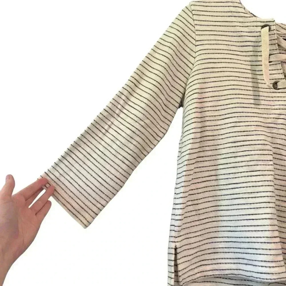 Madewell Striped Lace-Up Top - Picture 6 of 13
